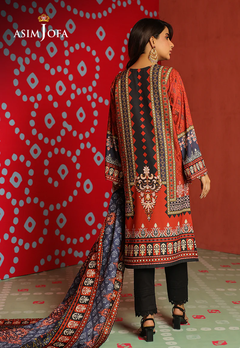 AJTM-10 - 2 PCS PRINTED GEORGETTE SILK 2 PCS - Image 2