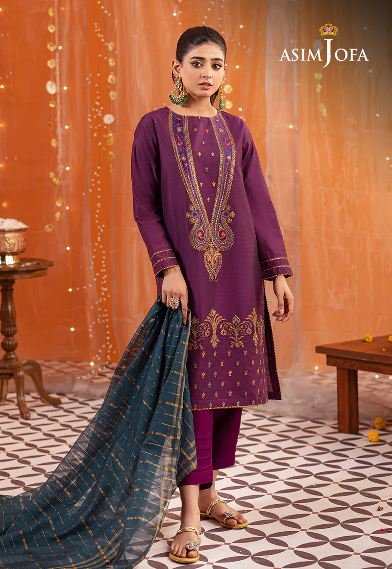 AJTM-12 - 3 PCS EMBROIDERED COTTON NET 3 PCS - Image 6