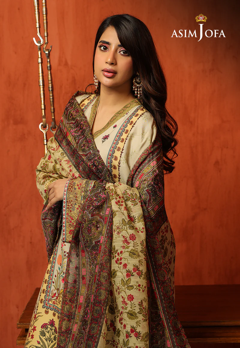 AJTM-16 - 3 PCS EMBROIDERED SWISS LAWN 3 PCS - Image 4