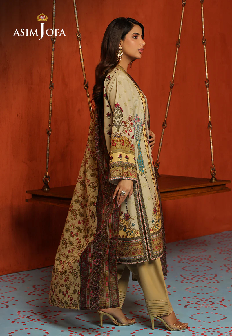 AJTM-16 - 3 PCS EMBROIDERED SWISS LAWN 3 PCS - Image 6