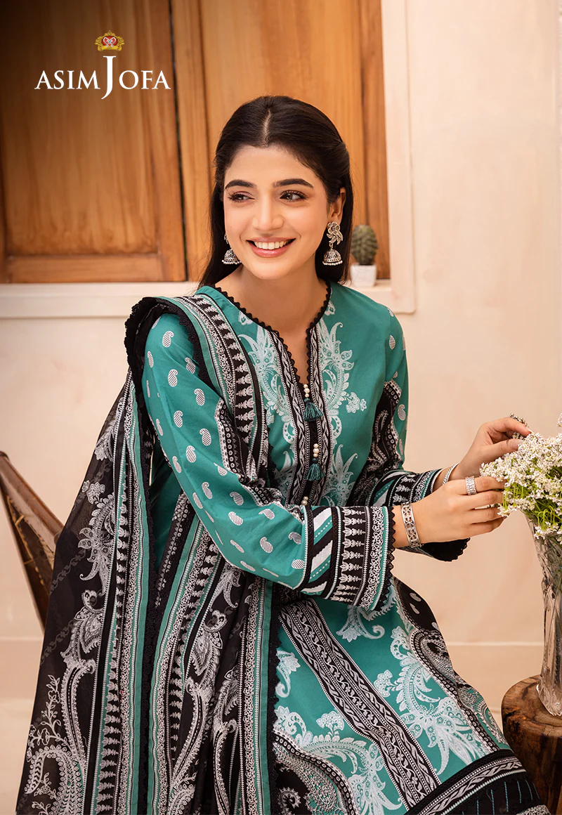 AJUB-03 PRINTED LAWN 3 PCS - Image 4