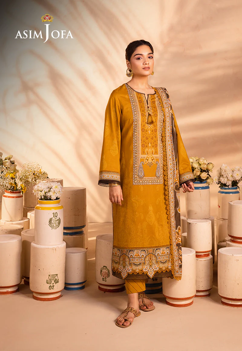 AJUBD-06 PRINTED LAWN STITCHED 3 PCS