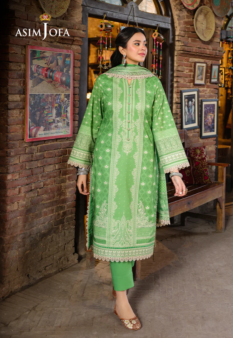 AJUBF-53 DIGITAL PRINTED LAWN 2 PCS - Image 4