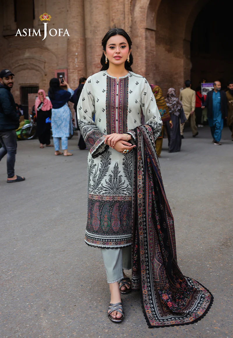 AJUBF-56 DIGITAL PRINTED LAWN 2 PCS - Image 3