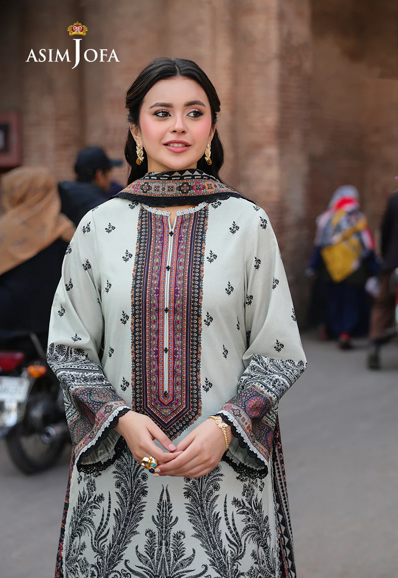 AJUBF-56 DIGITAL PRINTED LAWN 2 PCS - Image 5