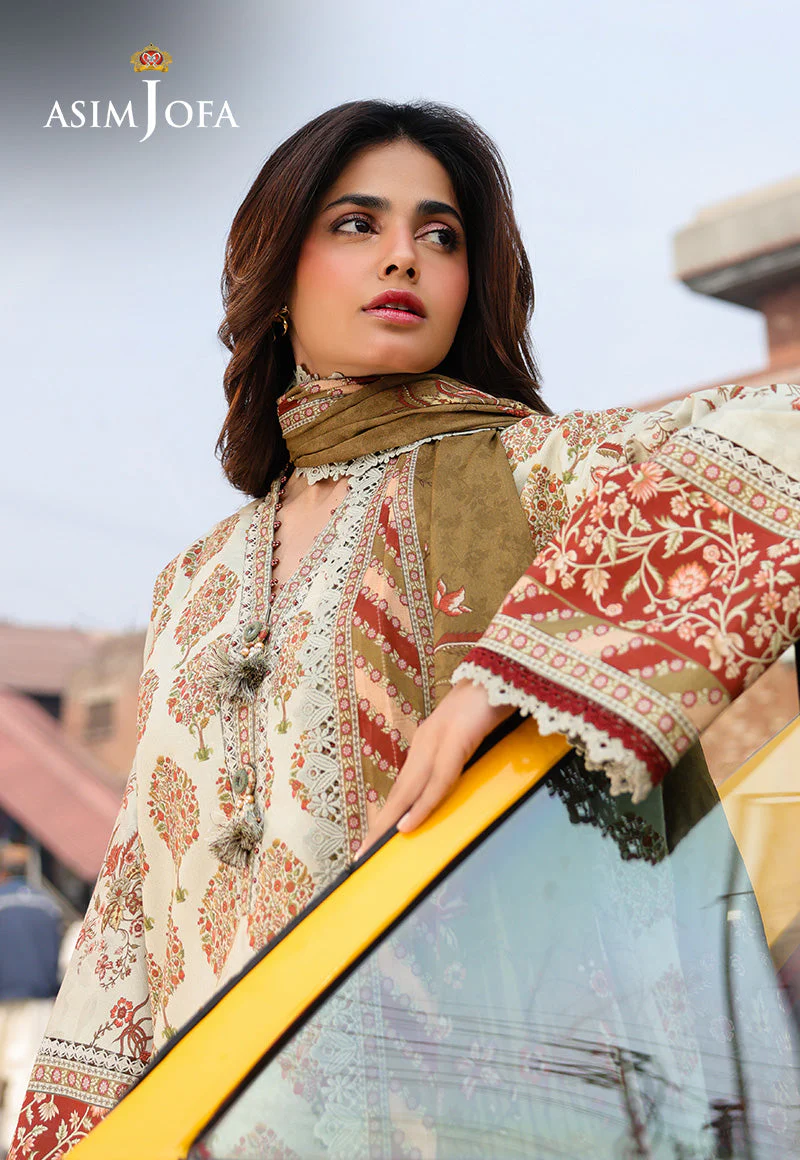 AJUBFD-65 DIGITAL PRINTED LAWN STITCHED 3 PCS - Image 2
