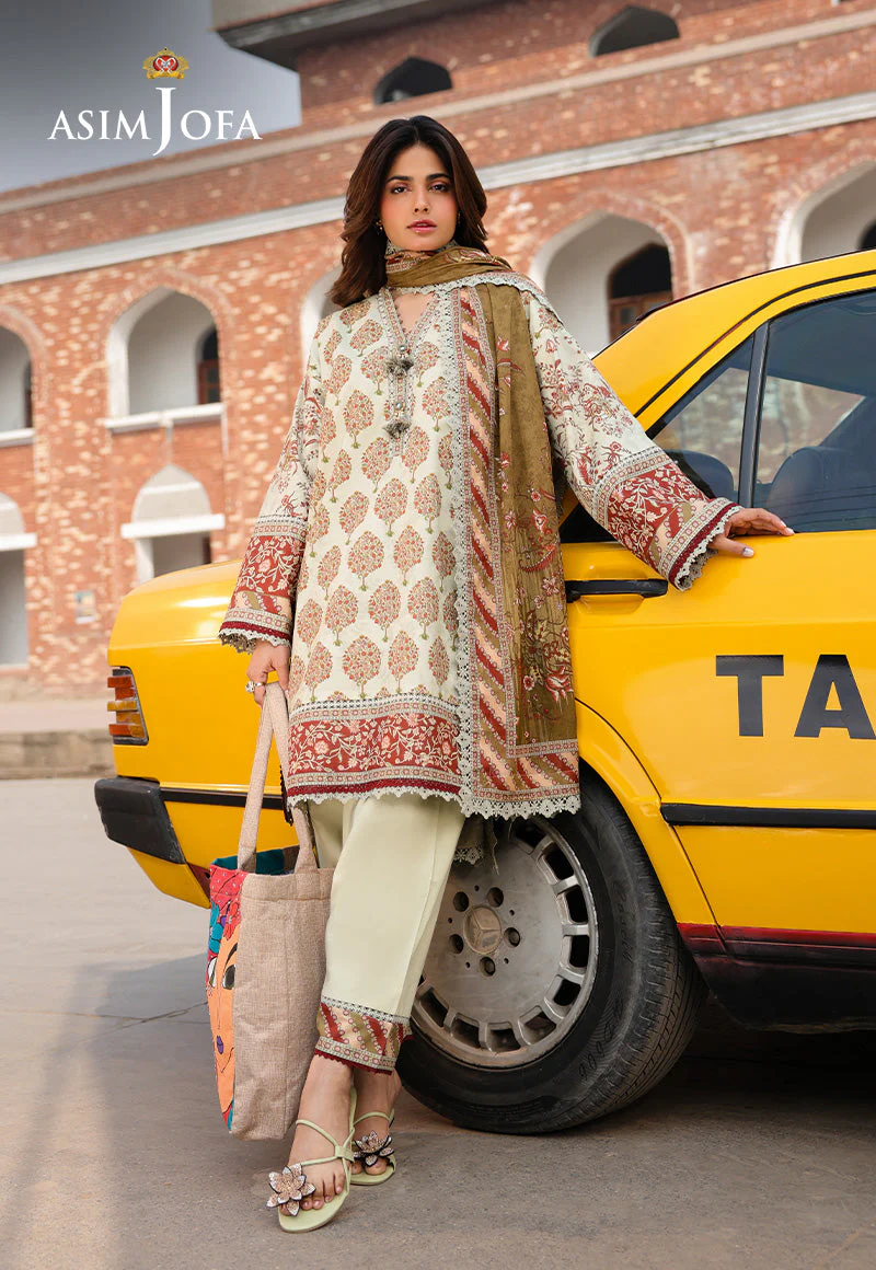 AJUBFD-65 DIGITAL PRINTED LAWN STITCHED 3 PCS - Image 5