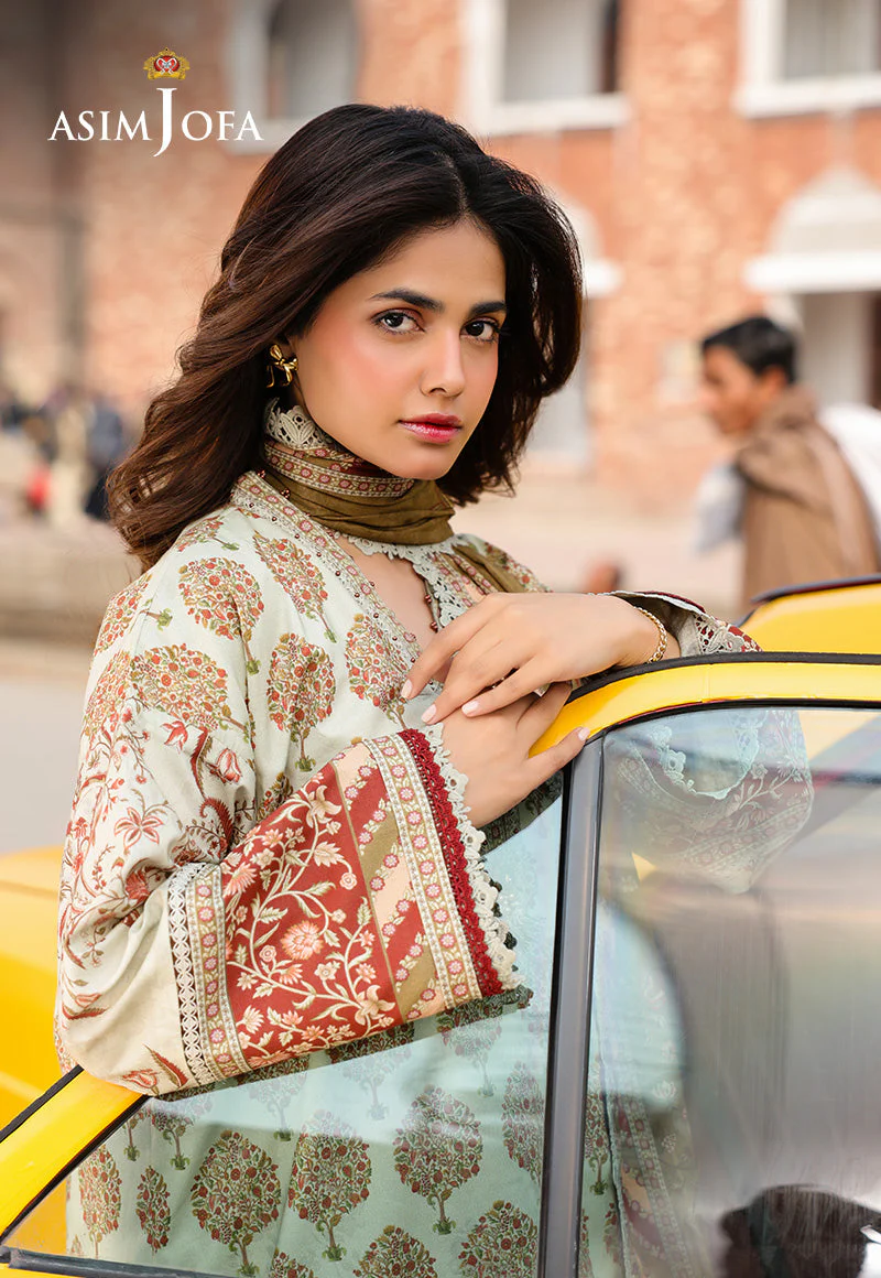 AJUBFD-65 DIGITAL PRINTED LAWN STITCHED 3 PCS - Image 6