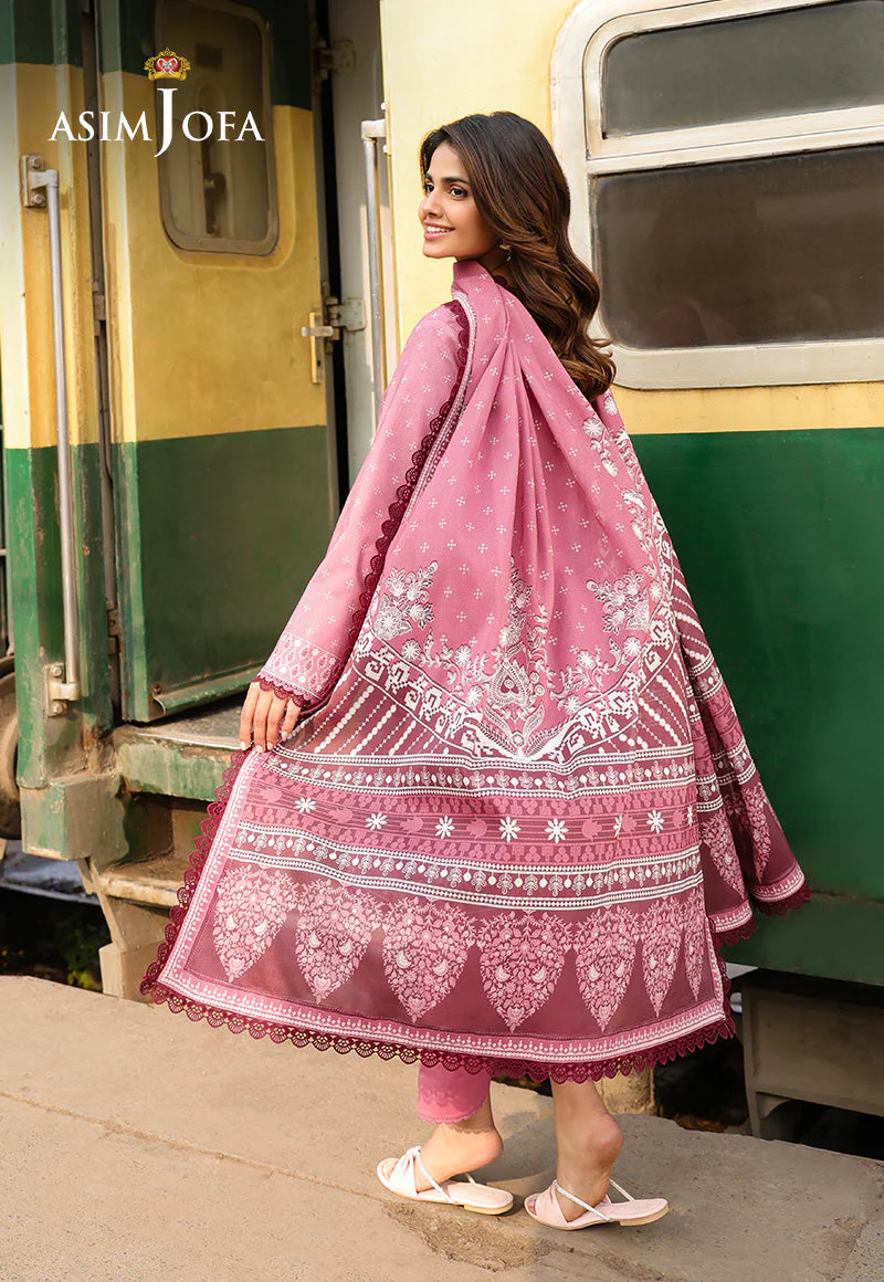 AJUBFD-67 DIGITAL PRINTED LAWN STITCHED 3 PCS - Image 2