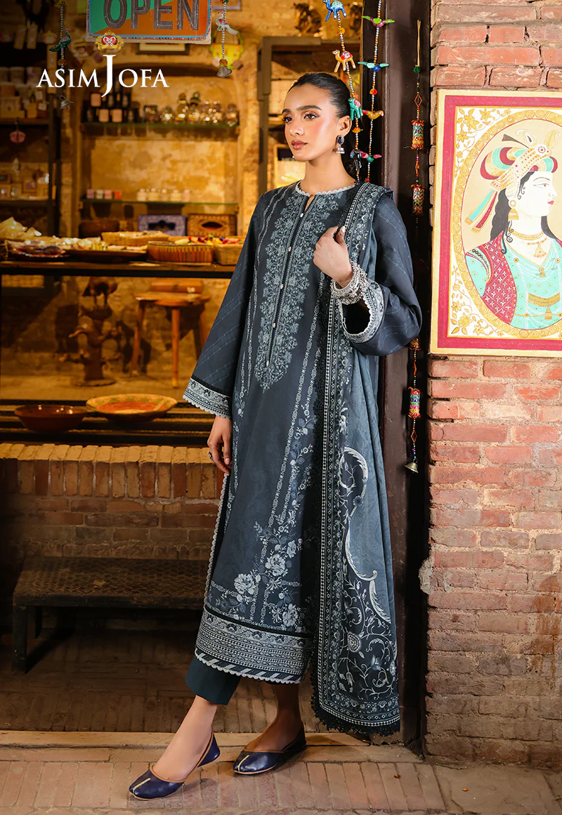 AJUBF-76 DIGITAL PRINTED LAWN 3 PCS - Image 2