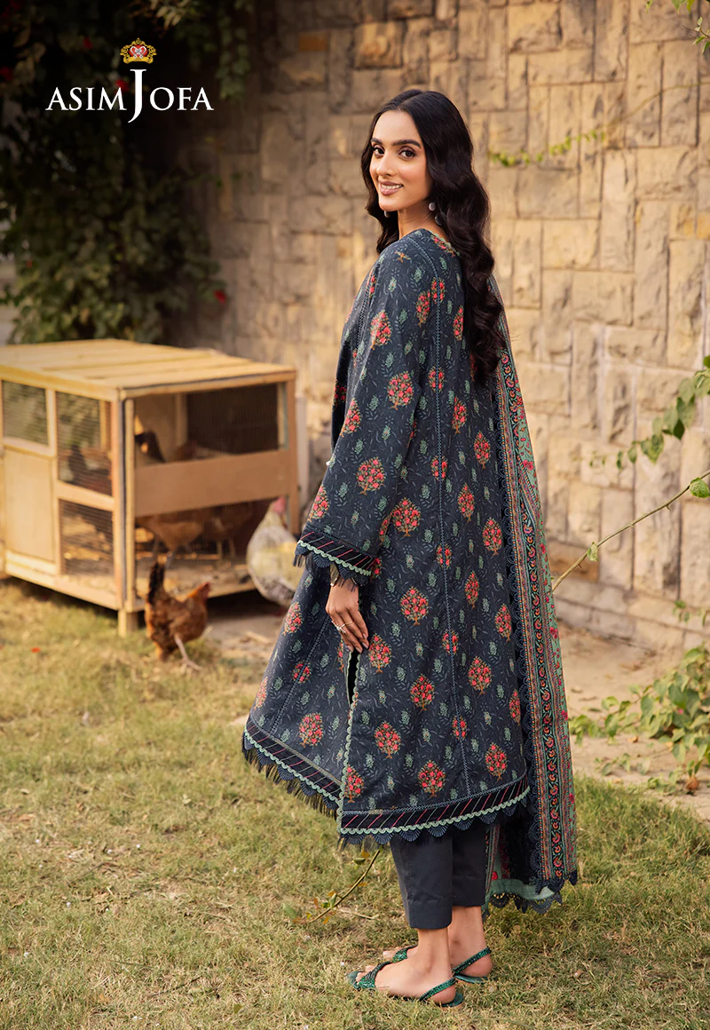 AJUBJ-17 Printed Lawn 3 Pcs - Image 2