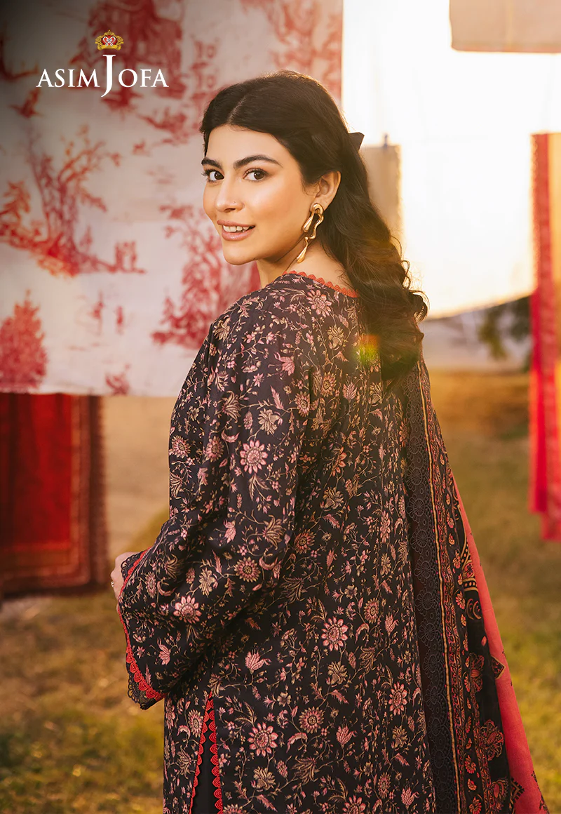 AJUBJ-18 Printed Lawn 3 Pcs - Image 4