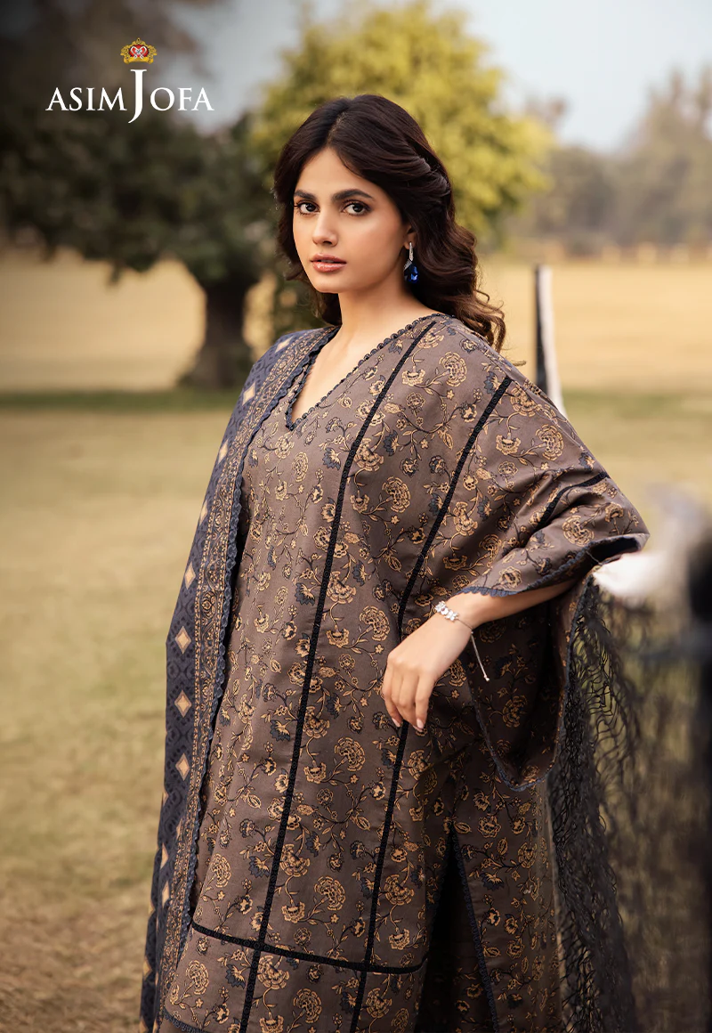 AJUBJ-20 Printed Lawn 3 Pcs - Image 2