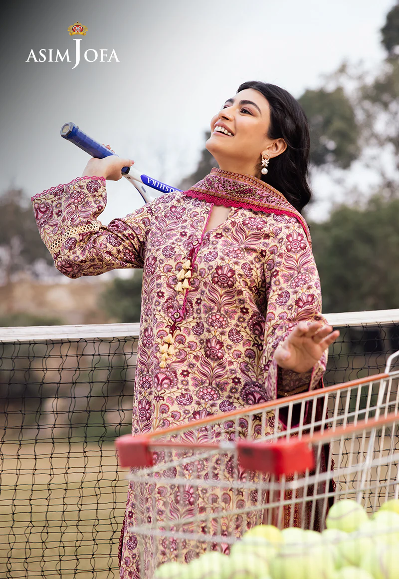 AJUBJ-21 Printed Lawn 3 Pcs - Image 5