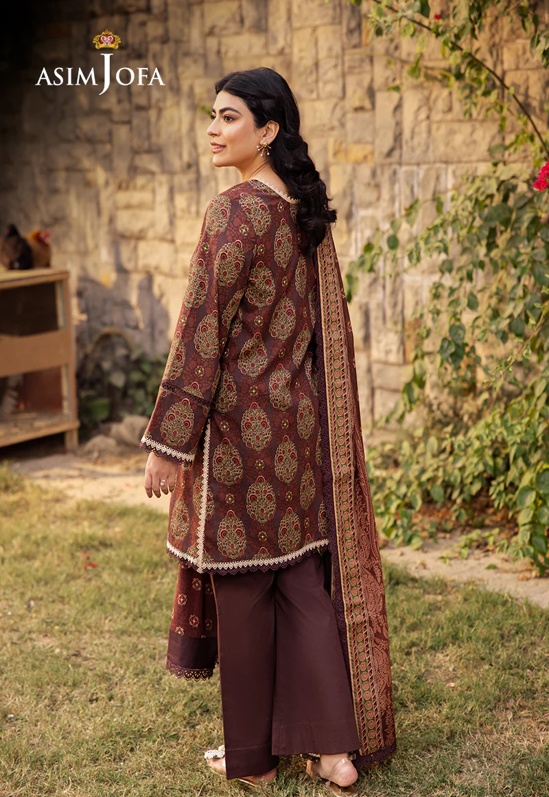 AJUBJ-23 Printed Lawn 3 Pcs - Image 2