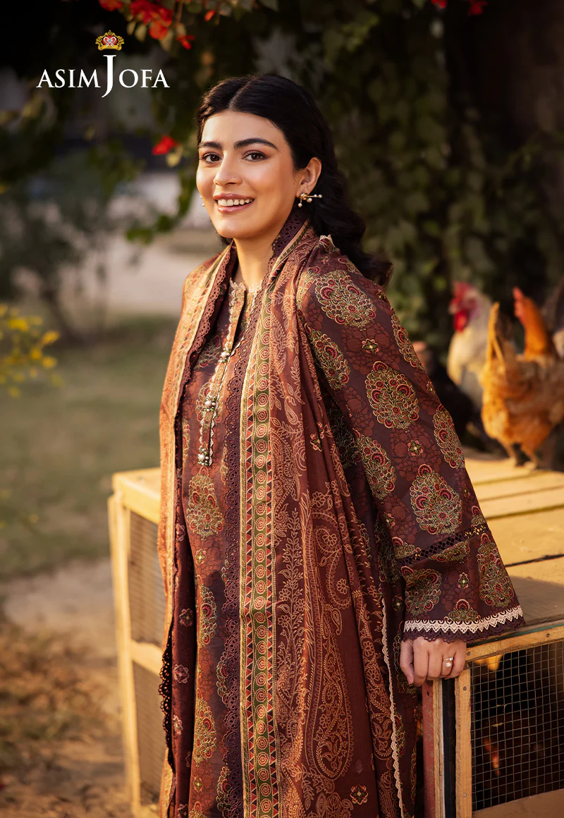 AJUBJ-23 Printed Lawn 3 Pcs - Image 5
