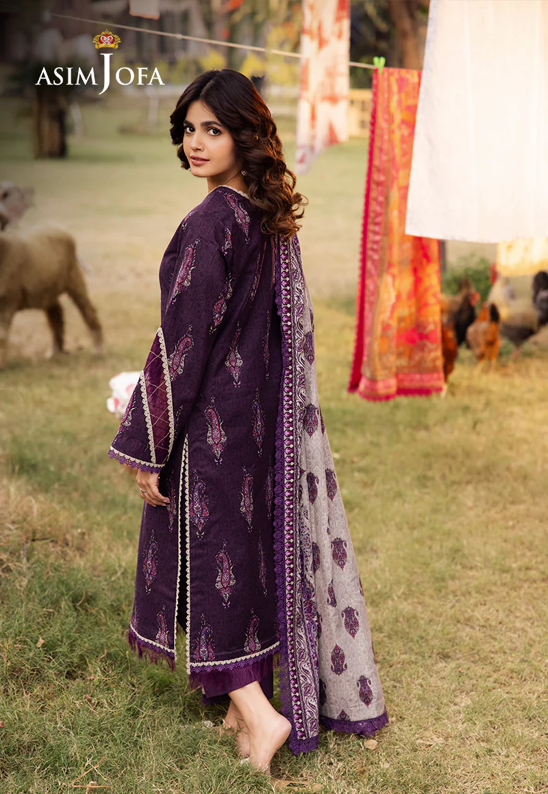 AJUBJ-27 PRINTED LAWN 3 PC - Image 2