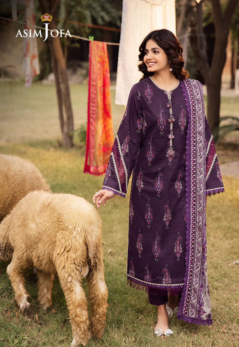AJUBJ-27 PRINTED LAWN 3 PC - Image 3
