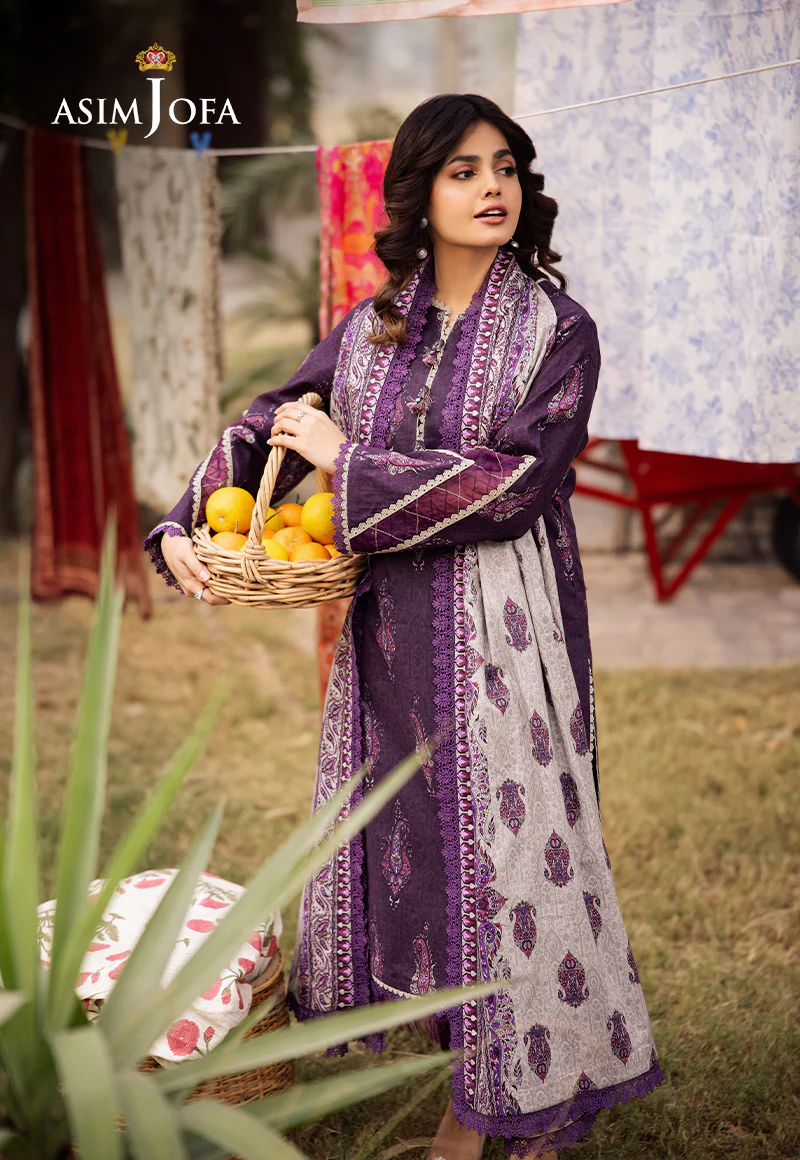 AJUBJ-27 PRINTED LAWN 3 PC - Image 7
