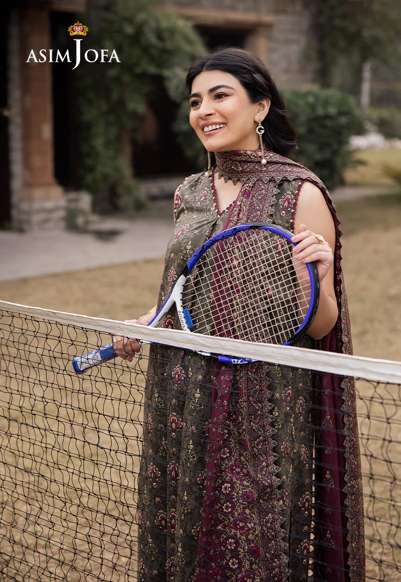 AJUBJ-29 PRINTED LAWN 3 PC - Image 5