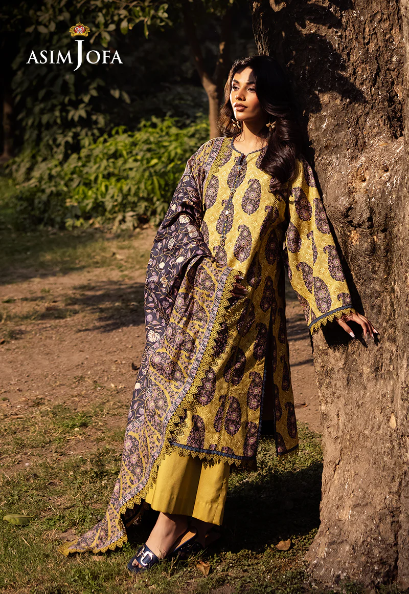 AJUBJ-33 PRINTED LAWN 3 PC - Image 3