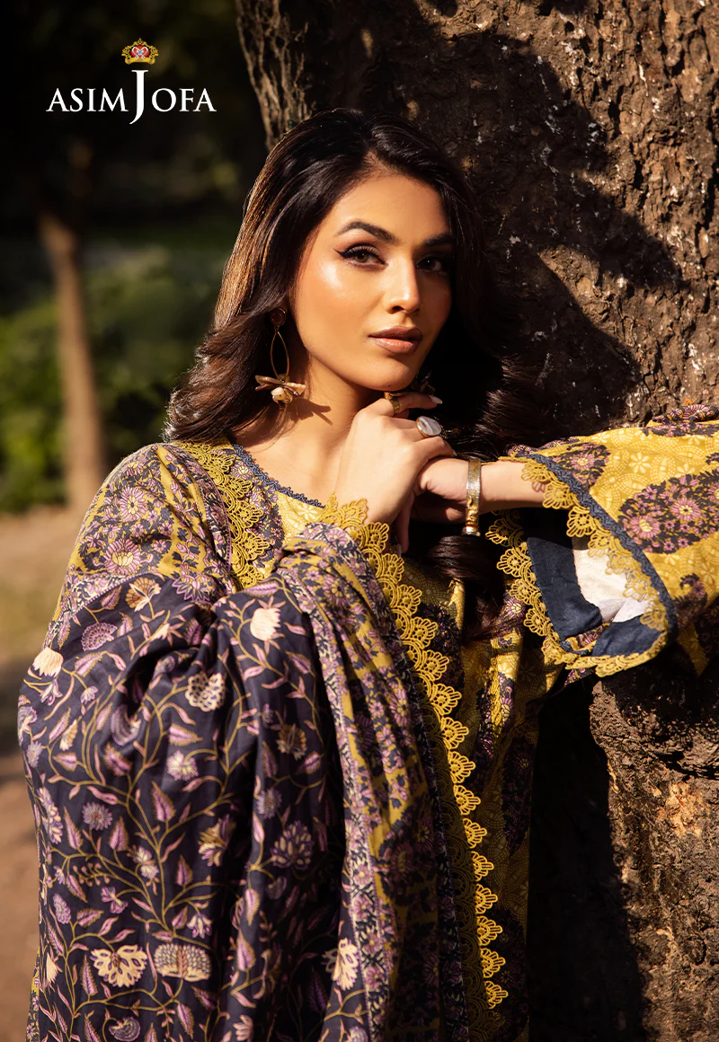 AJUBJ-33 PRINTED LAWN 3 PC - Image 4