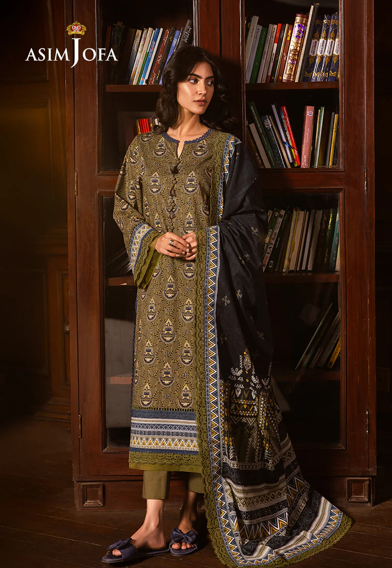 AJUBJ-37 Printed Lawn 3 Pcs - Image 4