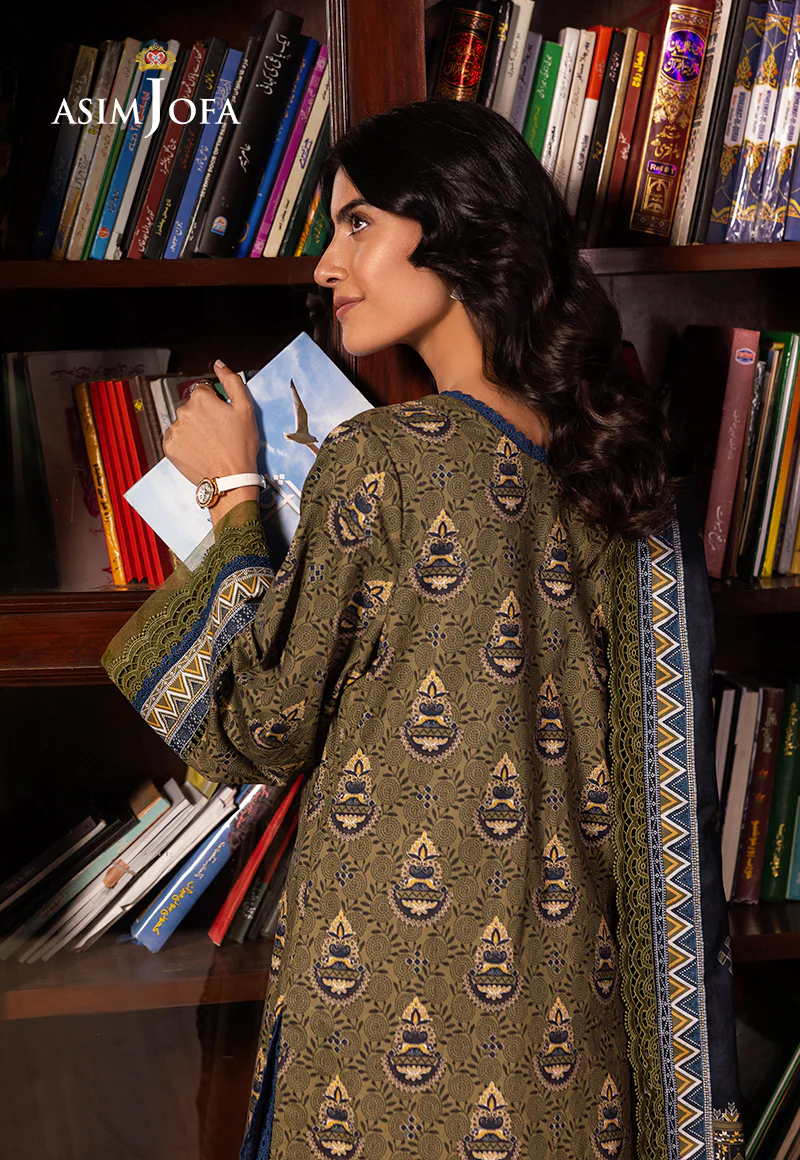 AJUBJ-37 Printed Lawn 3 Pcs - Image 5