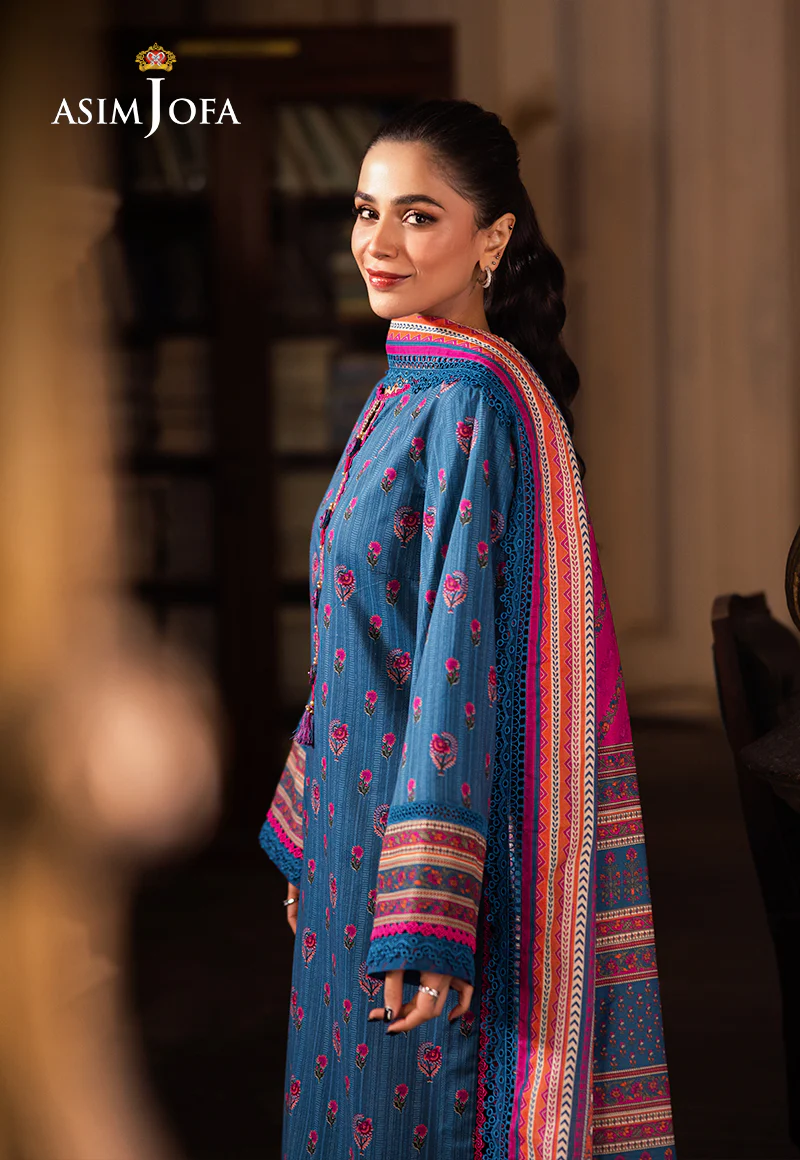 AJUBJ-40 Printed Lawn 3 Pcs - Image 5