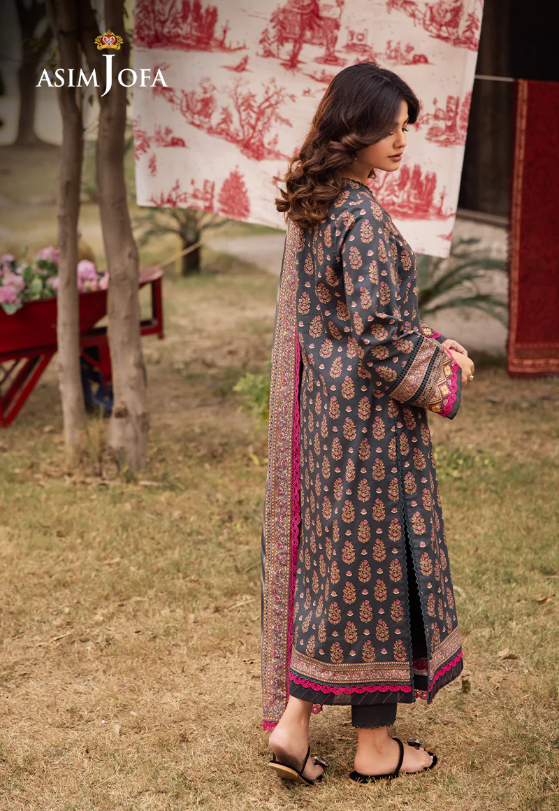 AJUBJ-49 PRINTED LAWN 3 PC - Image 3