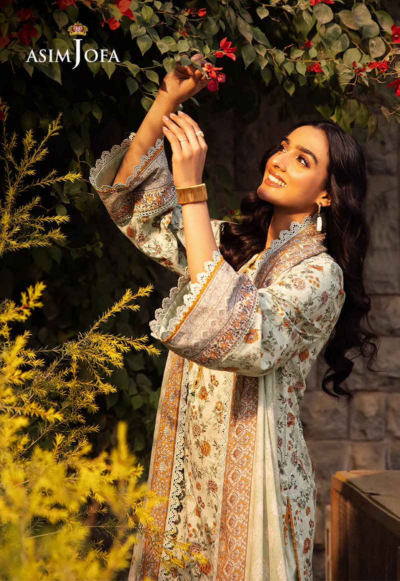 AJUBJ-52 PRINTED LAWN 3 PC - Image 3