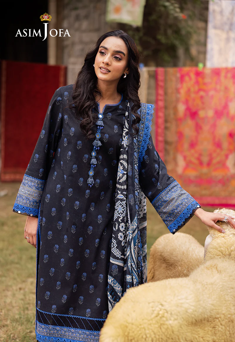 AJUBJ-55 PRINTED LAWN 3 PC - Image 8