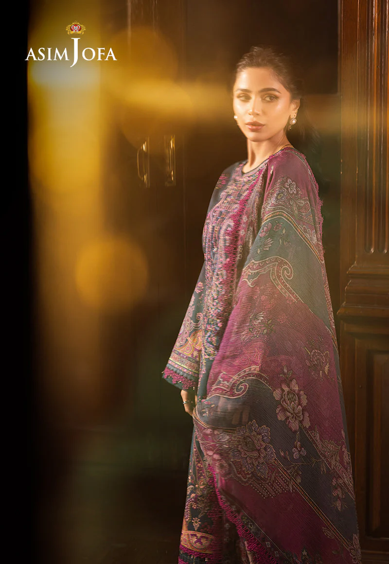 AJUBJD-05 Printed EMBROIDERED LAWN Stitched 3 PC - Image 6