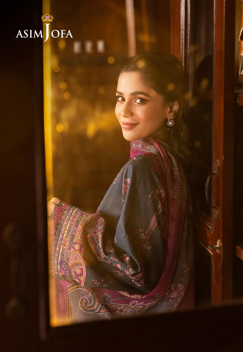 AJUBJD-05 Printed EMBROIDERED LAWN Stitched 3 PC - Image 8