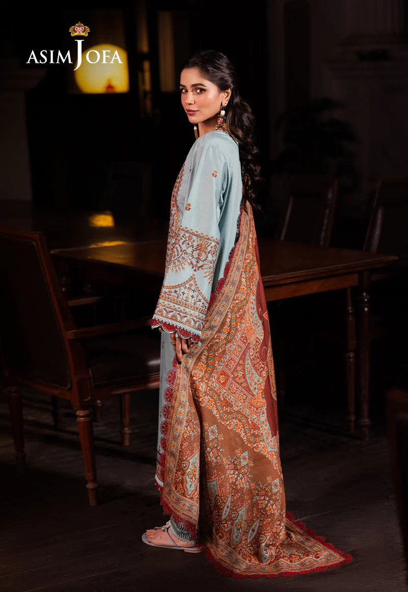AJUBJD-11 Printed EMBROIDERED LAWN Stitched 3 PC - Image 2