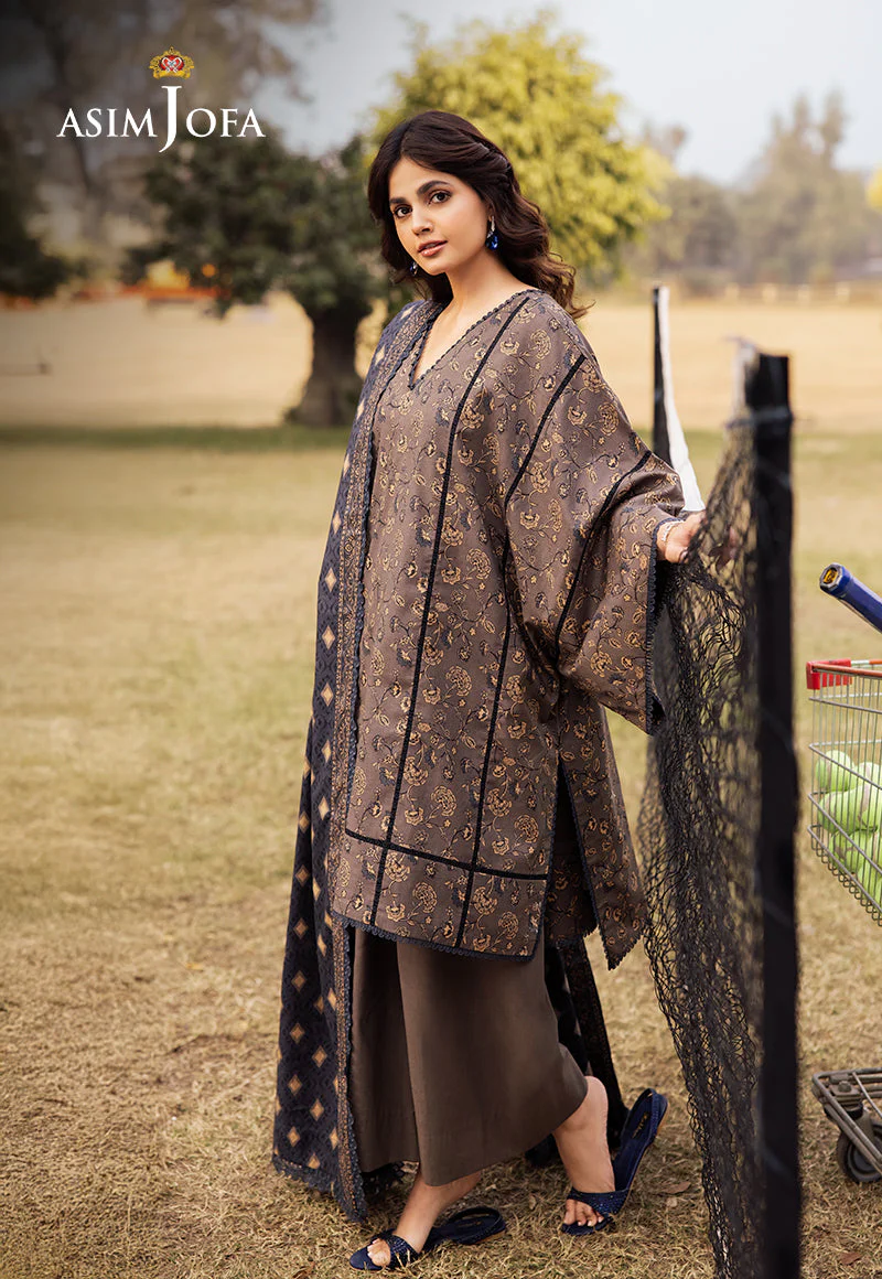 AJUBJD-20 Printed Lawn Stitched 3 Pcs - Image 3