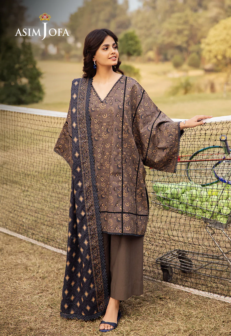 AJUBJD-20 Printed Lawn Stitched 3 Pcs - Image 5