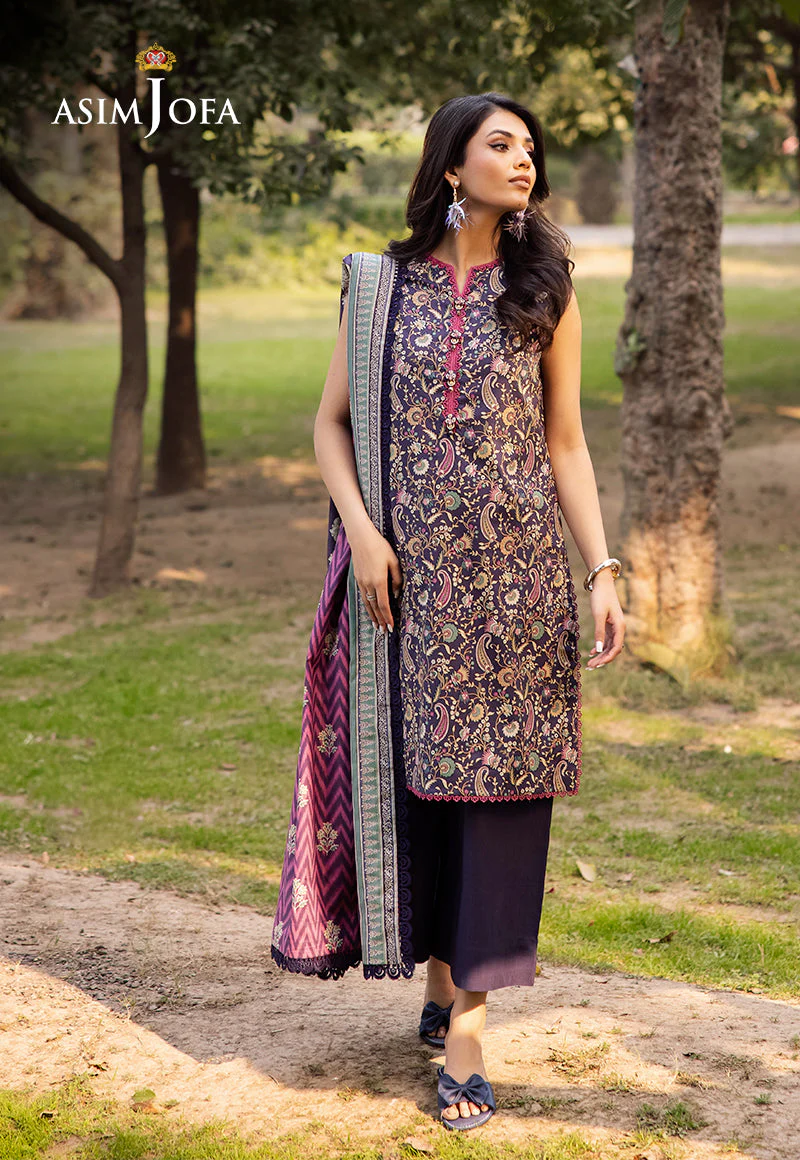 AJUBJD-30 Printed LAWN Stitched 3 PC