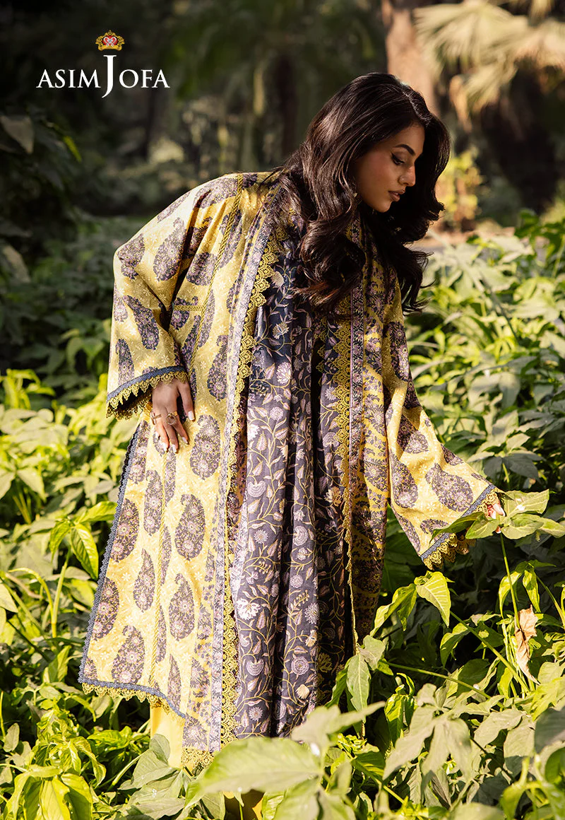 AJUBJD-33 Printed LAWN Stitched 3 PC - Image 6
