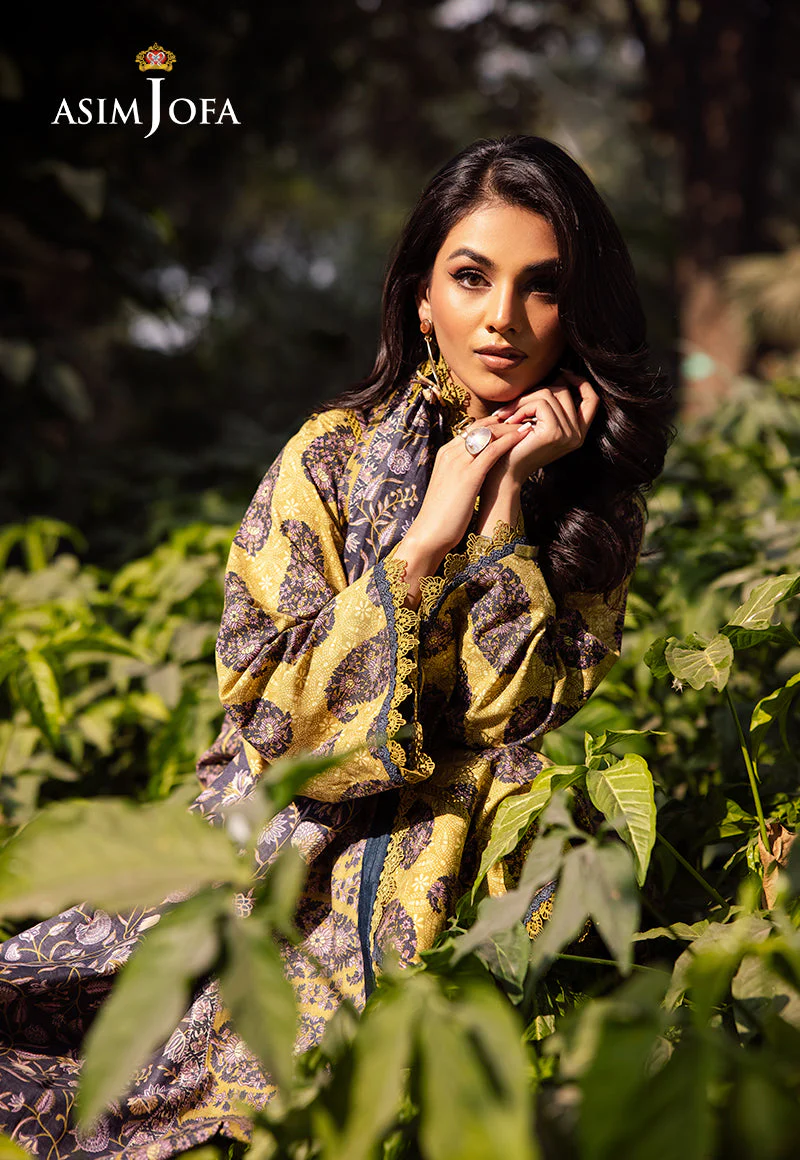 AJUBJD-33 Printed LAWN Stitched 3 PC - Image 7