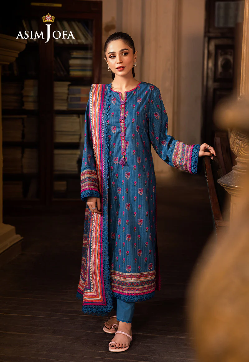 AJUBJD-40 Printed Lawn Stitched 3 Pcs