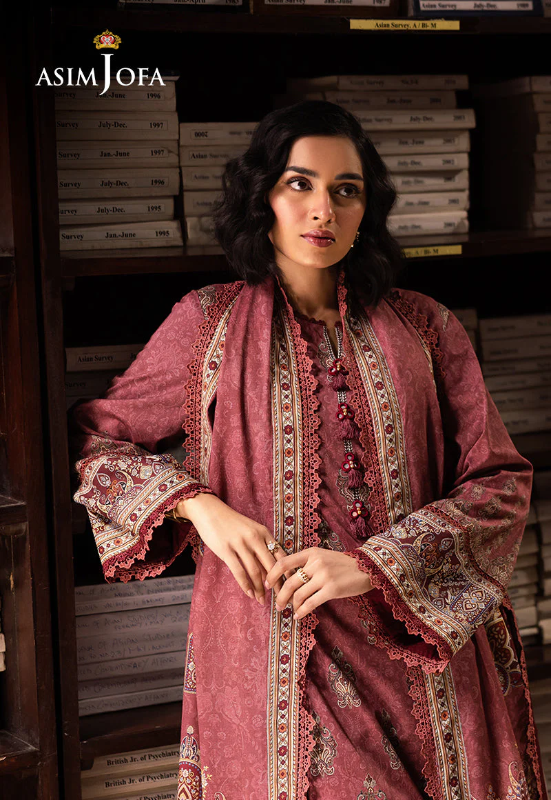 AJUBJD-43 Printed LAWN Stitched 3 PC - Image 6