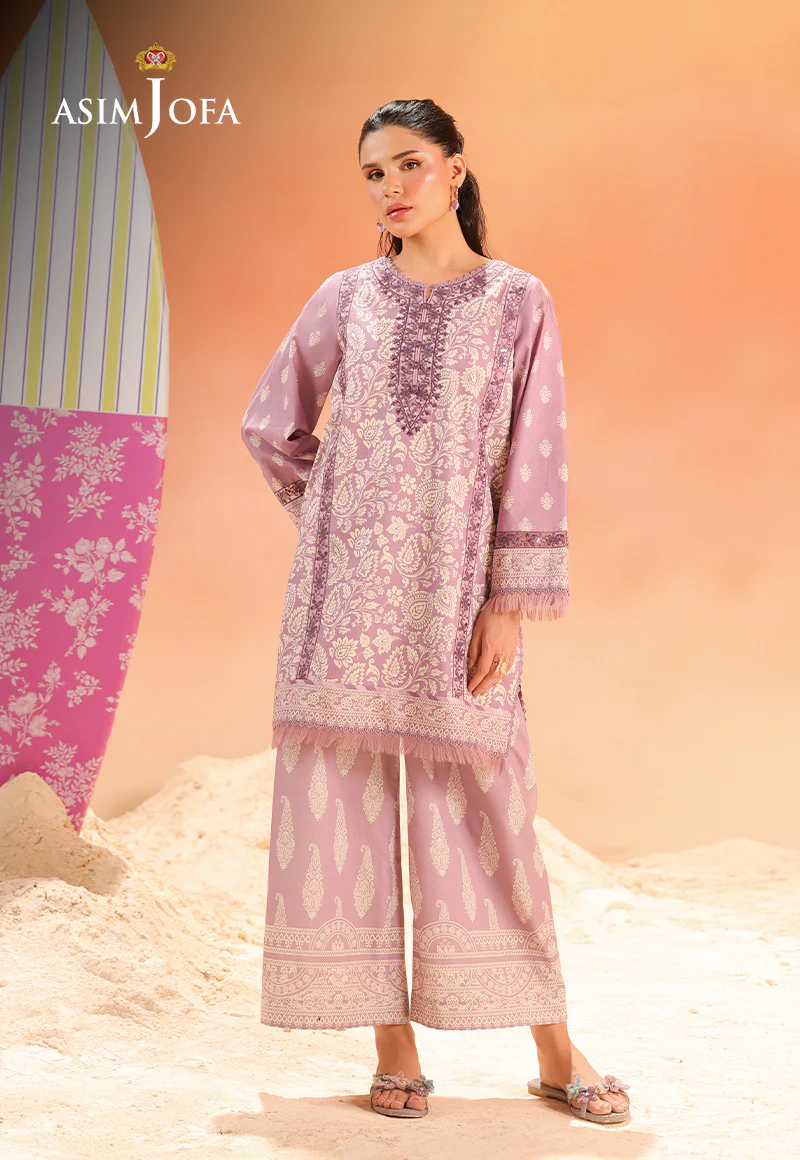 AJUBU-10 Printed Embroidered Lawn 2 Pcs - Image 5