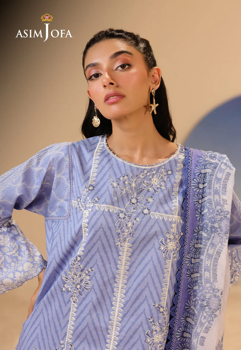 AJUBUD-13 Printed Embroidered Lawn Stitched 3 PCS - Image 4