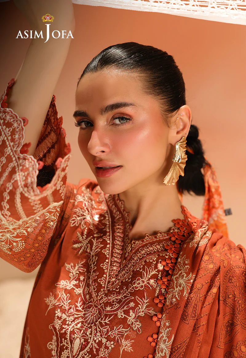 AJUBU-16 Printed Embroidered Lawn 2 Pcs - Image 4