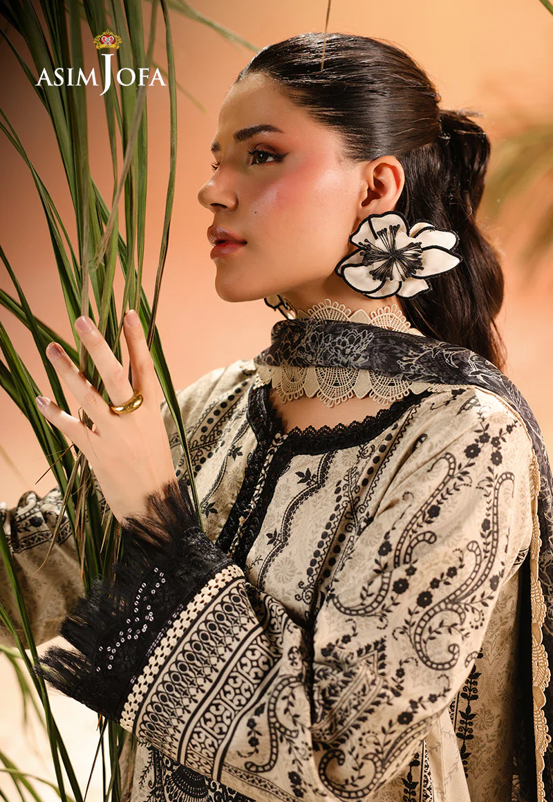 AJUBUD-18 Printed Embroidered Lawn Stitched 3 PCS - Image 4