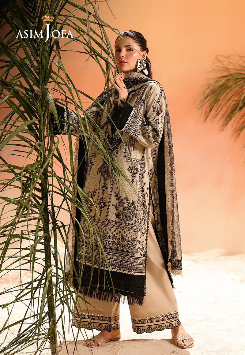 AJUBU-18 Printed Embroidered Lawn 2 Pcs - Image 9
