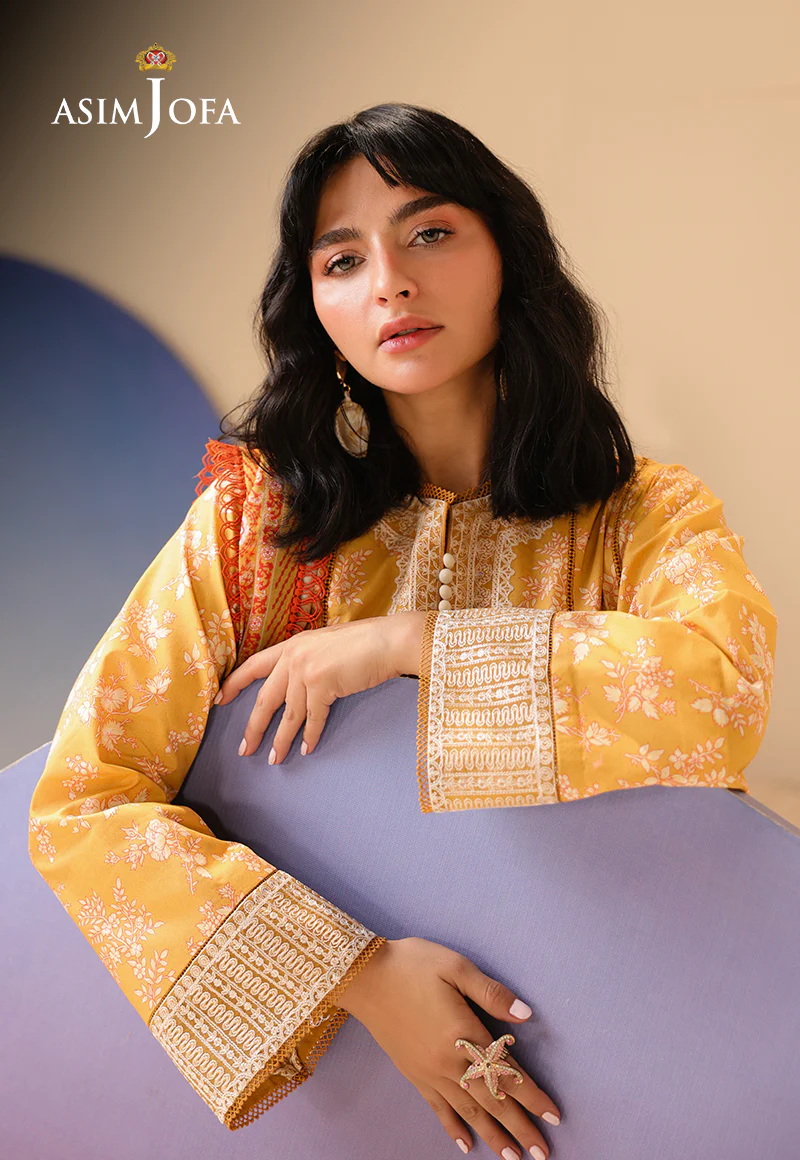 AJUBU-22 Printed Embroidered Lawn 3 Pcs - Image 8