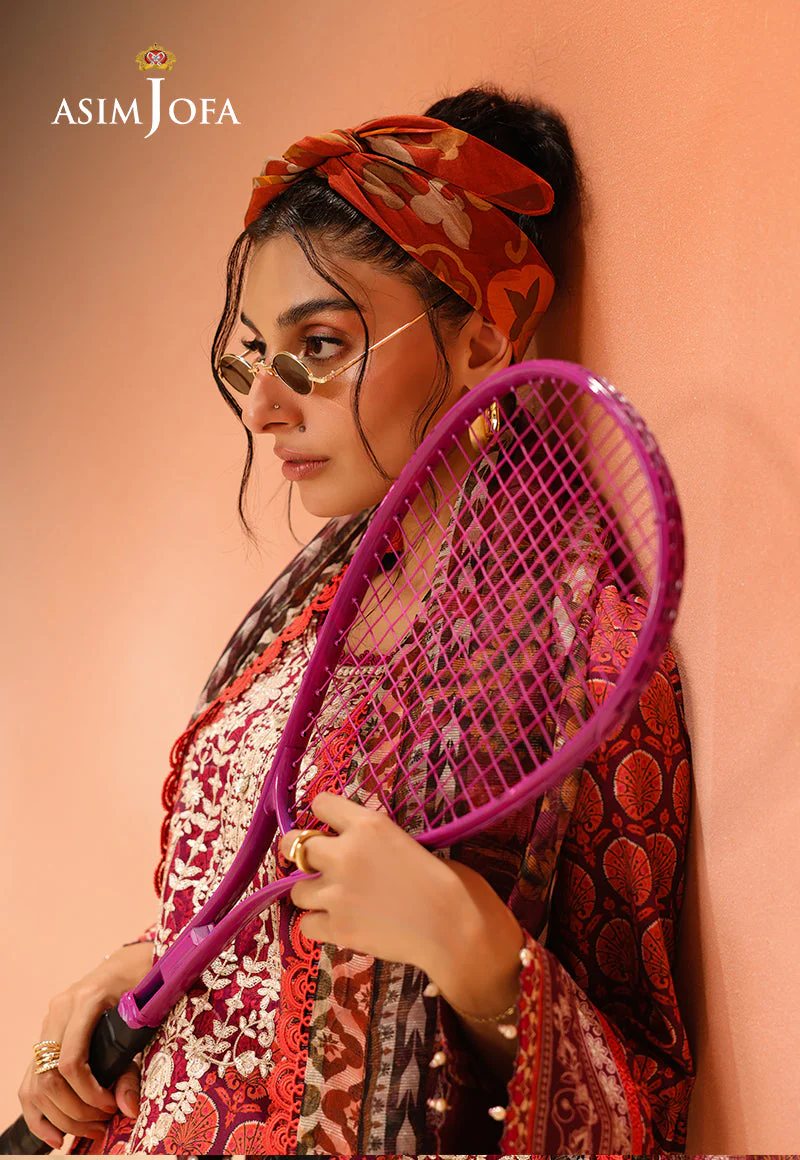 AJUBUD-26 Printed Embroidered Lawn Stitched 2 PCS - Image 5