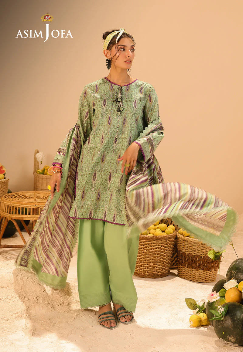 AJUBUD-31 Printed Lawn Stitched 2 PCS - Image 7